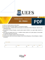 Uefs2018 1 Caderno Prova I