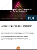 Aspectos psicologicos negativos na pratica esportiva