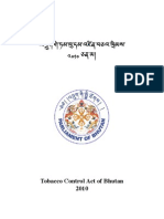 Tobacco Control Act of Bhutan 2010 