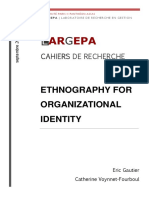 Ethnography For Organizational Identity