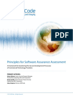 SAFECode Principles for Software Assurance Assessment