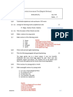 English FL Std3 - Periodic Assignment Test - 2020!10!09