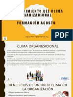 FORTALECIMIENTO DEL CLIMA ORGANIZACIONAL cdi