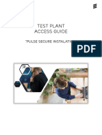 Test Plant Access Guide: "Pulse Secure Instalation"