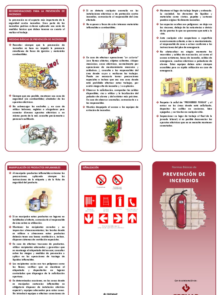 Prevención de Incendios en el Trabajo | PDF