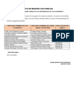 1ero D - 3era ACTA INFORME DE LOGROS