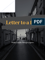 Letter To A Friend: Paula Camila Orrego Capera