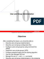 User and Group Administration