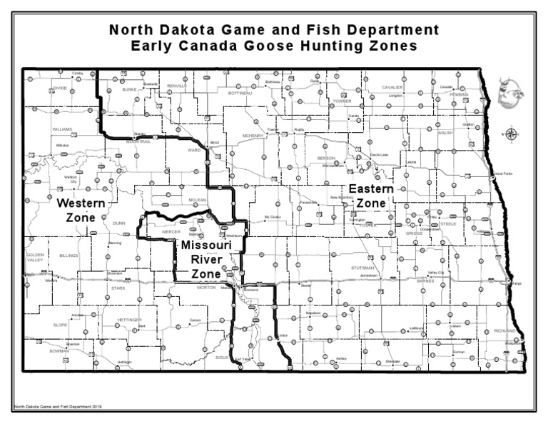 North Dakota Goose Hunting Zones PDF