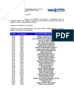 Resultado Final Pibic 2019 2