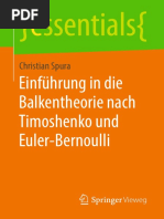 Einführung in Die Balkentheorie Nach Timoshenko Und Euler-Bernoulli