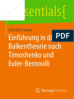 (Essentials) Christian Spura - Einführung in Die Balkentheorie Nach Timoshenko Und Euler-Bernoulli-Springer Fachmedien Wiesbaden_Springer Vieweg (2019)
