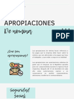 Apropiaciones de Nomina