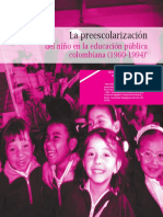 Preescolarizacion Del Nño en La Escuela Publica Colombiana