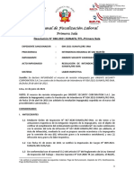 Tribunal de Fiscalización Laboral: Resolución #-2021-SUNAFIL/TFL-Primera Sala