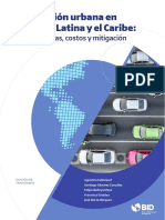 Congestion Urbana en America Latina y El Caribe Características Costos Mitigacion