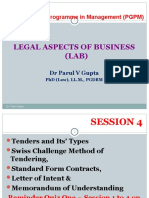 Legal Aspects of Business (LAB) : Post Graduate Programme in Management (PGPM)