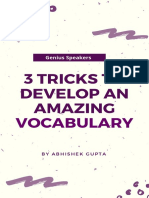 3 Tricks To Develop An Amazing Vocabulary