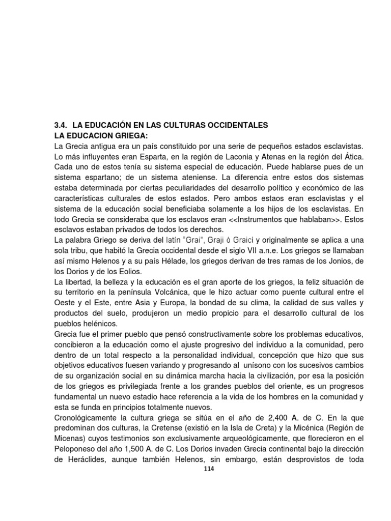 La Educación en La Grecia Clásica | PDF | Antigua Grecia | Platón