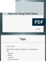 How To Do "Doing World History": Tia Smith