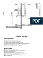 Crucigrama Sobre Excel