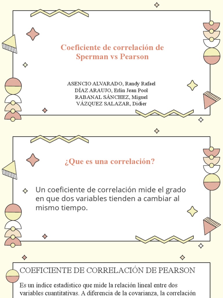Comparativa: Coeficientes Spearman y Pearson | PDF | Coeficiente de ...