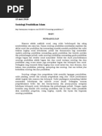Sosiologi Pendidikan Islam