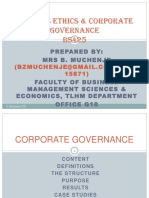 CORPORATE GOVERNANCE KEY ELEMENTS