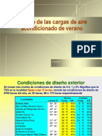 Cálculo de cargas de aire acondicionado de verano