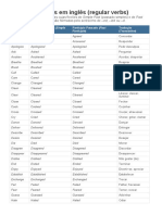 Verbos Regulares em Inglês (Regular Verbs)