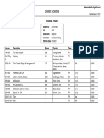 Student Schedules (Sheet) With Track ID