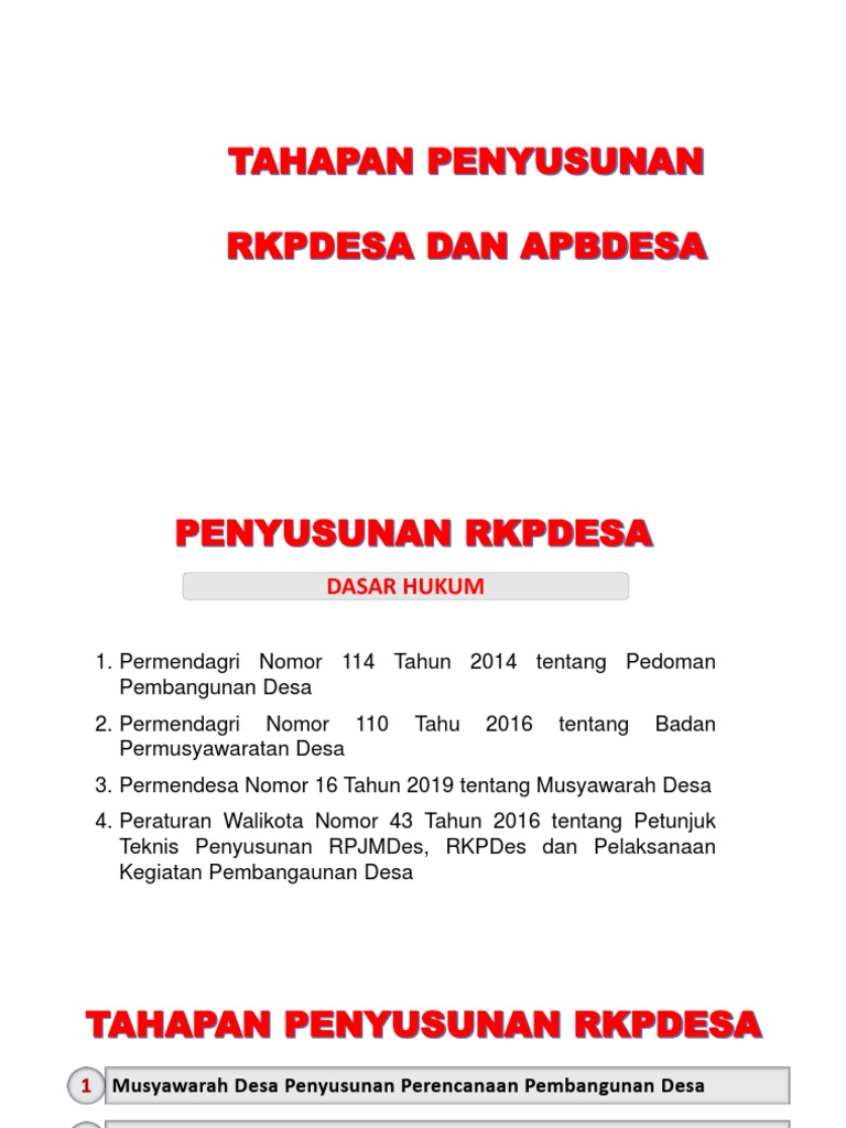 Panduan Penyusunan RKP Desa 2025 | PDF | Kajian Bahasa Asing | Sains ...