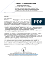 Modelo de Carta a Universidades 2021