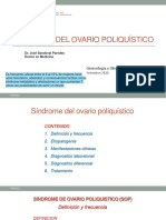 Síndrome Ovarios Poliquisticos. Dr. Sandoval
