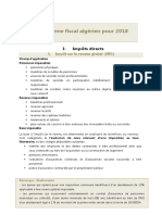 Le Systeme Fiscal Algerien 2018