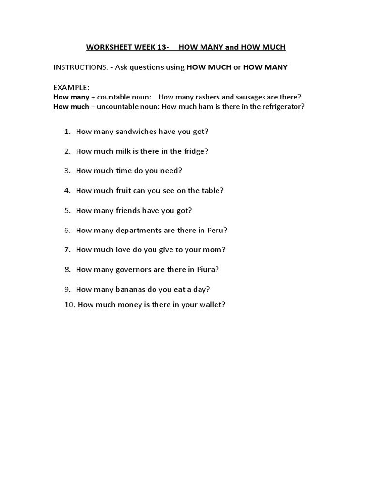 Worksheet Week 13-English II | PDF