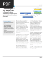 Timekeeper: Ieee 1588/Ptp/Ntp Software For Linux