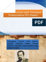 Usaha Pemerintah Tangani Pemberontakan PKI Madiun