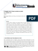 El Abogado Ante El Temor Escénico en Juicio