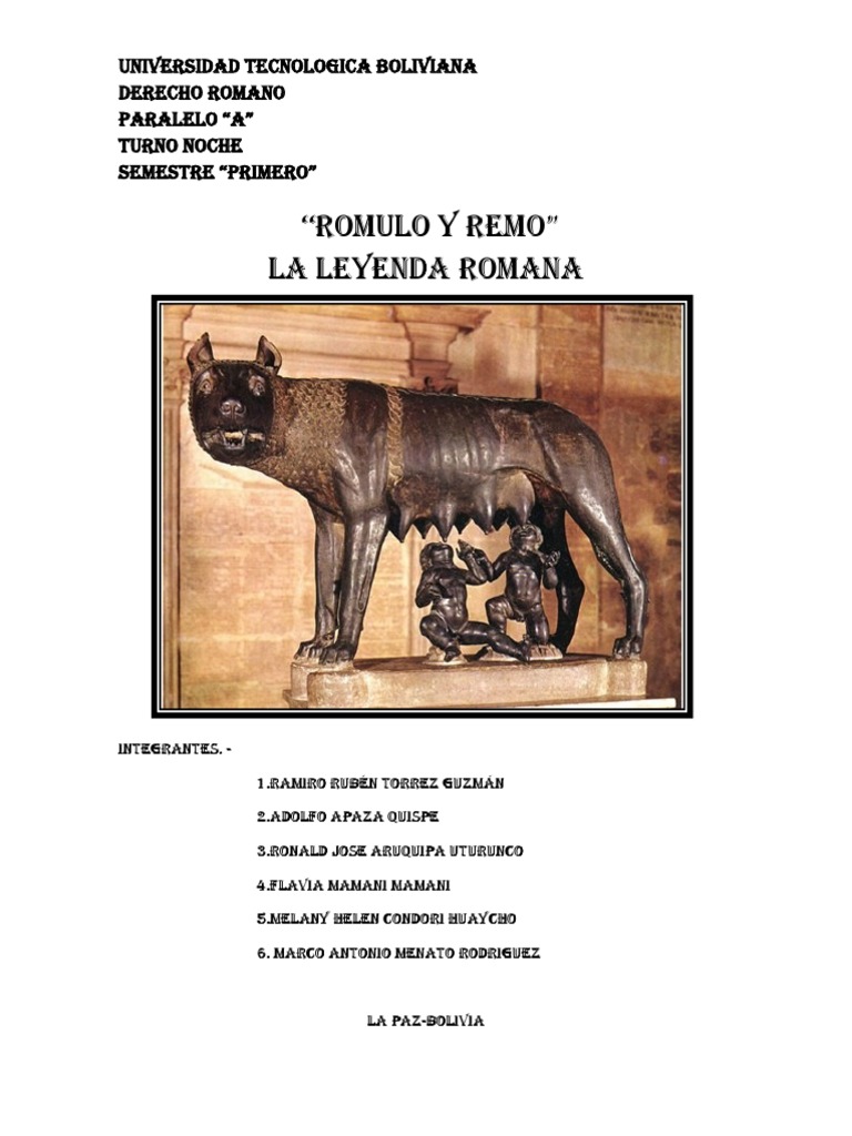 Romulo y Remo - 1 | PDF | Romulus y Remus | Roma antigua