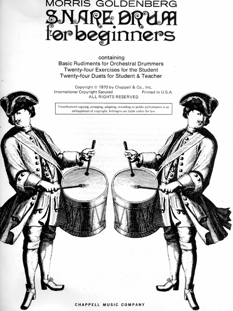 Morris Goldenberg SNARE DRUM FOR BEGIINNERS PDF