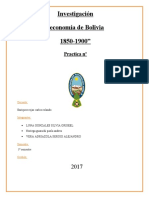 economia de bolivia 1825-1900