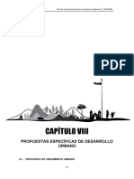 CAPITULO VIII Propuestas Específicas de Desarrollo Urbano