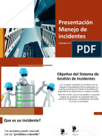 1. Presentación Manejo de Incidentes