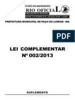 Lei Nº 002-2013 - Códigos de Obras e Edificações (1)