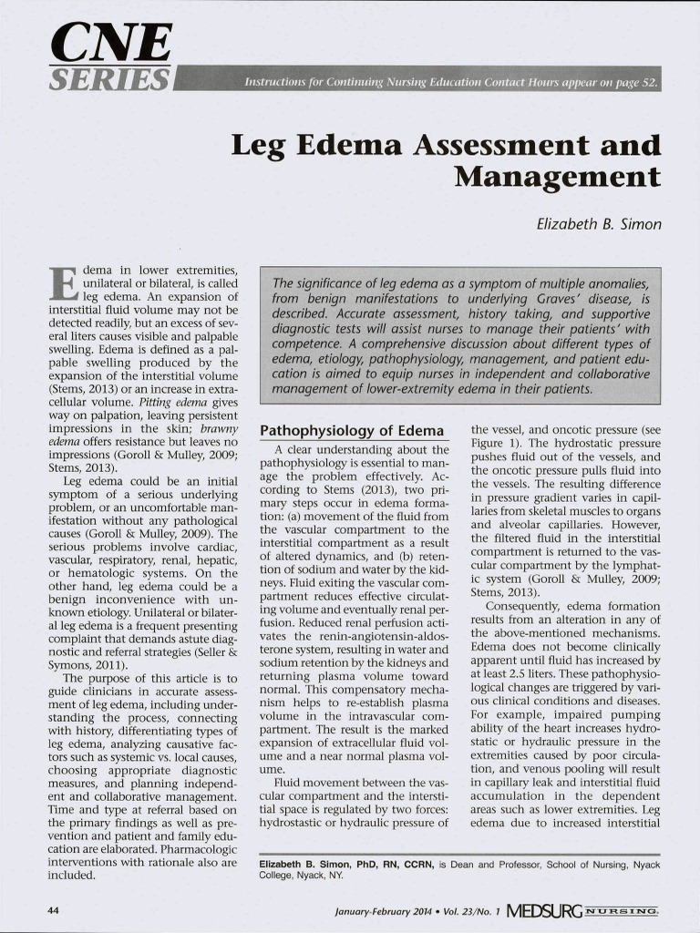 Spotting Edema A Nurses Quick Diagnosis Checklist - pjk27r0