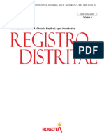 Tomo 1: Registro Distrital - Bogotá, Distrito Capital (Colombia) Año 52 - No. 6798 - PP 1 - 500 - 2020 - Mayo - 6