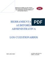 Auditoría administrativa UPPA cuestionarios