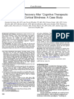 Copia de Visual and Motor Recovery After “Cognitive Therapeutic Exercises” in Cortical Blindness