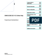 Programming and Operating Manual SIMOCODE ES V12 Online Help